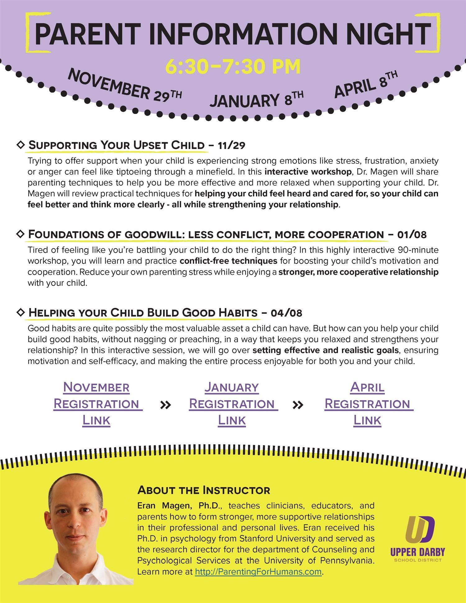  Parent Information Night